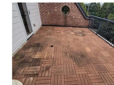 Deck before restoration